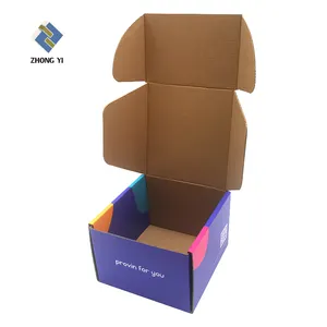 친환경 의류 배송 패키지 상자 맞춤형 블랙 골판지 우편물 종이 상자