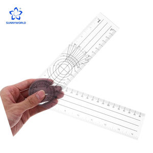 Juego de 6 Goniómetros Espinales, Regla Multiusos, Goniómetro de Ángulo, Regla Espinal Médica, 360 Grados, 180 Grados - Product Image 1