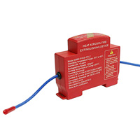 Dispositif d'extinction automatique d'incendie, type rail à clips métalliques, armoire de distribution de gaz aérosol chaud, boîte à compteurs, rouge, provenant de Chine