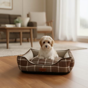 Cuccia per Animali Yommy in Tessuto a Quadri, per Gabbie per Cani S M L, Impermeabile con Fondo Antiscivolo - Product Image 3