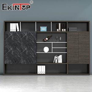 Sinonis High-end Modern Office Furniture <b>Set</b> Executive Manager <b>Desk</b> with Side Cabinet One-stop Matching Furniture Factory Direct - Product Image 2