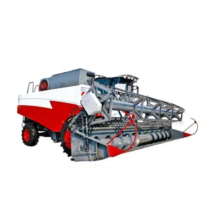 SINOMADA Roda Resmi Combine Harvester GM100, Mesin Pertanian Tiongkok Combine Harvester untuk Beras dan Gandum