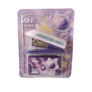 Dibujos animados Oficina Escuela Papelería Encuadernación portátil Máquina de plástico Manual Power Mini <span class=keywords><strong>Grapadora</strong></span> para niños Niñas - Product Image 1
