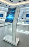 Kiosque en libre-service OLED transparent avec écran tactile 10 points et affichage numérique intelligent SDK pour la vente au détail, les expositions et l'usage gouvernemental