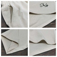Set Olahraga Kasual Ramah Lingkungan 2-Potong untuk Pria, Kaos Pendek Lengan Pendek Bahan Rajut Spandex/Katun dengan Bordir Manik-manik