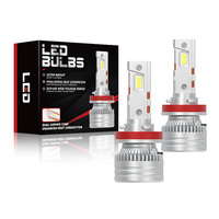 LANSEKO Ampoules LED Auto 12V 24V X9P H11 9005 9006 9012 Haute Puissance avec 12000LM 55W pour Voiture