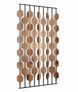 Separador Decorativo Giratorio de 360 Grados Aoleidun SS34, <span class=keywords><strong>Diseño</strong></span> Nórdico Moderno Transparente, Acero Inoxidable Color Oro Rosa, para Ambientes de Lujo - Product Image 2