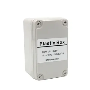 Caixa de plástico eletrônica impermeável, caixa de junção personalizada à prova d'água ip66 ip67 130*80*70