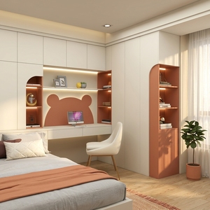 YALIG Camera da Letto <span class=keywords><strong>per</strong></span> Bambine in Legno Moderna e Carina, Personalizzabile con Scrivania e Armadi, Vendita Calda - Product Image 1