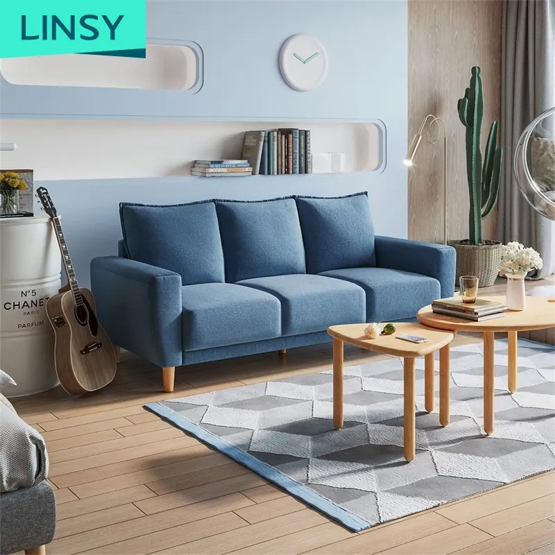 Linsy Lazy Boy-tapicería Wohnzimmer, sofá Seccional de tela, conjunto de sofás para restaurante, muebles para sala de estar LS075SF6