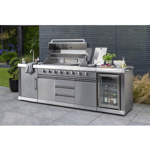 Armadi <span class=keywords><strong>da</strong></span> <span class=keywords><strong>cucina</strong></span> dal Design moderno in acciaio inox prefabbricato cucine <span class=keywords><strong>da</strong></span> esterno incorporati rubinetto lavello cerniera per mobili impermeabili - Product Image 1