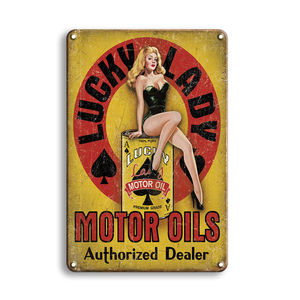 Segni Vintage personalizzati in metallo insegne all'ingrosso retrò auto <span class=keywords><strong>e</strong></span> motocicli Garage segni decorativi UV stampa insegne pubblicitarie di latta - Product Image 4