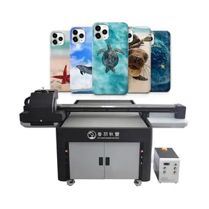 Pequeñas señales digitales impresora CF-1016 UV de cama plana en relieve de inyección de tinta CMYK + W + barniz de la máquina de impresión