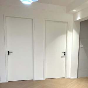 Porte intérieure blanche imperméable, design moderne personnalisé pour hôtel, appartement, villa, salle de bain - Product Image 4