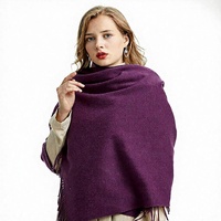 Châle d'hiver pour femme de luxe, épais, chaud, respirant, imprimé par transfert thermique, effet cachemire, long de 200 cm, avec capuche à pompons et design personnalisé