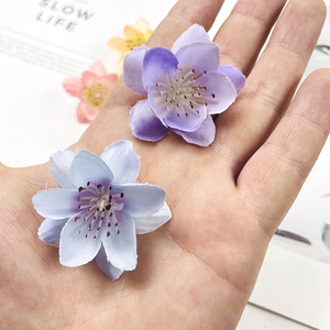 Mini flor de loto de 4 cm, cabezal de flor de seda para decoración de horquillas y manualidades DIY - Product Image 3