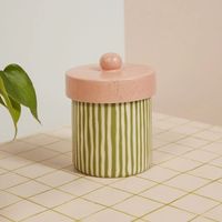 Pot à biscuits créatif personnalisé avec couvercle, boîte de rangement alimentaire en porcelaine découpée