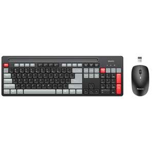 Full Size 2.4Ghz Wireless Keyboard Mouse Combo Office Wireless Keyboard Mouse Set <strong>Yesido</strong> KB43 2.4G Wireless Keyboard Mouse Set - Product Image 1