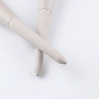 Pinceaux de maquillage de luxe vegan pour le visage, les lèvres, la poudre et les sourcils, manche en bois synthétique, haute qualité, faible MOQ, vente en gros