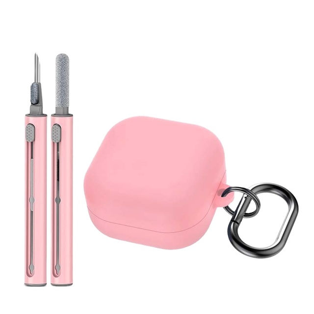 Silicone Earbud Case Cover with 3 in 1 Cleaning Kit Pen for Samsung Buds 4/4 Pro Protective Cases Factory Price