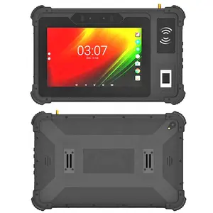 OEM MT6765 8-дюймовый 8-ядерный Android11 мобильный компьютер 4 + 64 ГБ NFC сканер отпечатков пальцев 2D UHF RFID RJ45 4G защищенные планшеты