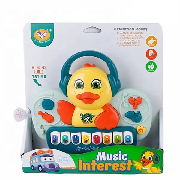 Mainan bebek kecil, instrumen mainan edukasi Organ elektronik Piano bayi bebek kecil Mini