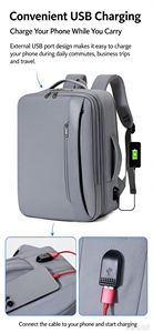 Wholesale Bluetooth Anti-Lost <b>Laptop</b> Backpack, Waterproof USB Charging Anti-Theft Travel School Bag - Product Image 5