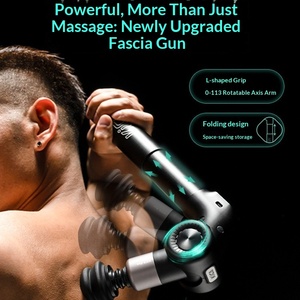 Pistola de Masaje Muscular Plegable Kica Hot Compress Fascia Gun, Masajeador Profesional Inalámbrico con Motor sin Escobillas, Batería de 1200-2000 mAh, Musical - Product Image 3