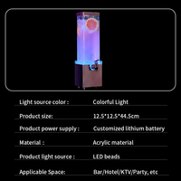 Dispenser Minuman LED Berpendingin Es Akrilik Food Grade 3 Liter 5 Liter untuk Penggunaan Komersial di Bar dengan Pendingin Menara Koktail