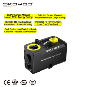 Lampas Skoyod – Nouvelle Station de relevage des eaux usées à double canal haute pression anti-blocage, idéale pour les toilettes et cuisines domestiques, certifiée CE - Product Image 1