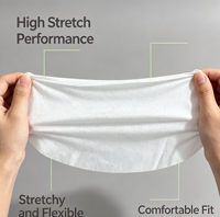 Großhandel Premium Elastisches Spunlace Vliesstoff 100% Polyester Einfarbig Dehnbare Gesichtsmasken-Rohstoffe für Schönheitspflege