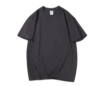 Vente en gros 230G T-shirt à col rond surdimensionné en coton biologique 100% coton pour hommes personnalisable