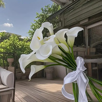 Fleurs artificielles de lotus en PU réalistes pour bouquets de mariage, décorations florales pour la maison, arrangements floraux, approvisionnement transfrontalier