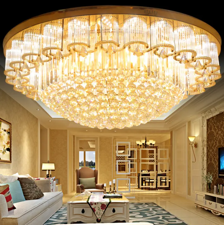 Living room lustre crystal led room modern fixtures home luxury vintage pendant lighting decoration chandelier