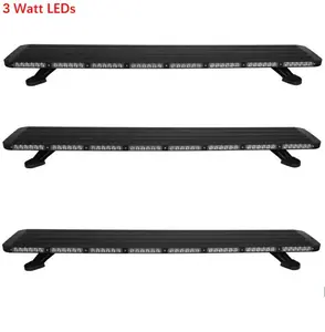 110cm/43 인치 3 와트 LED 검정 알루미늄 정상 led lightbar 비상사태 차량 경고 스트로브 lightbar led 경고 바 빛 led 막대기