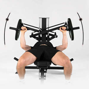 Máquina de Press de Pecho y Hombros con Carga de Discos W1106, Banco de Press Convergente 3 en 1 con Brazos Independientes para Gimnasio Comercial - Product Image 4
