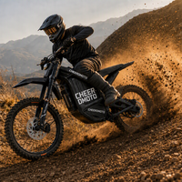 Moto électrique tout-terrain Cheerdmoto 3000W 72V, batterie lithium 30Ah, vitesse maximale 85 km/h, cadre en alliage d'aluminium, très vendue