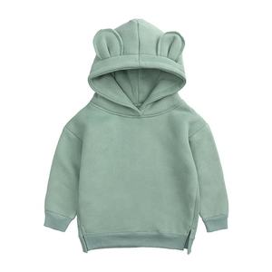 Sudadera de punto unisex para niños de alta calidad personalizada con etiqueta impresa al por mayor sudaderas con capucha para bebés en blanco liso sudadera para niños - Product Image 3