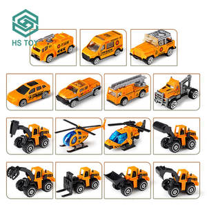 مجموعة نماذج شاحنات إطفاء وسيارات عسكرية معدنية مصبوبة بمقياس 1/64 من سبيكة HS لعام 2023، لعبة هندسية رخيصة للأطفال - Product Image 2