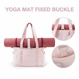 Sac de transport pour tapis de yoga en nylon avec logo personnalisé, sac de yoga portable pour femmes - Product Image 3