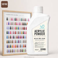 Poudre acrylique pour ongles en vrac personnalisée VO, séchage rapide, texture onctueuse, transparente, rose, vente en gros