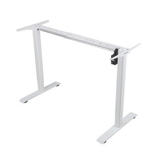 Electric Height <b>Adjustable</b> Desk Single Motor Metal Frame Minimalist Design Office Workstation Computer Desk - Product Image 1