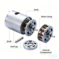 Moteur électrique CC OEM ODM à faible vibration, étanche, haute efficacité pour pompe automobile, outil électrique, aspirateur, cuisine