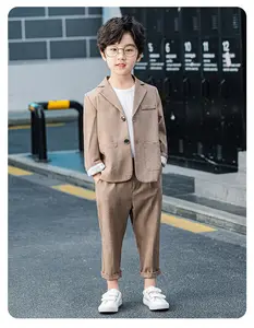 Kid Boys Spring and Autumn Suit Boys Baby suit Clothes 2024 new Children's Clothing Casual Tops + pants 2 piece set Formal wear