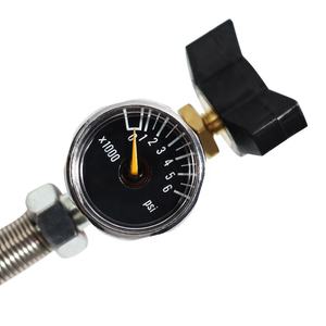 Tube à ressort 24 pouces vers connecteur G5/<span class=keywords><strong>8</strong></span> avec courroie d'aération Nouveau compteur <span class=keywords><strong>Double</strong></span> échelle 6000psi - Product Image 2