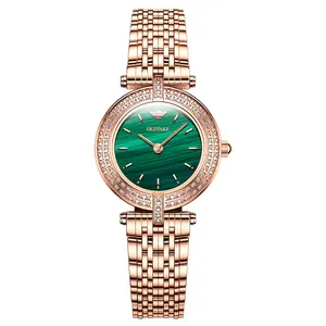 Oupinke 3191 Custom Color Careful Carving Imported Movement Fashion Women Quartz Watch