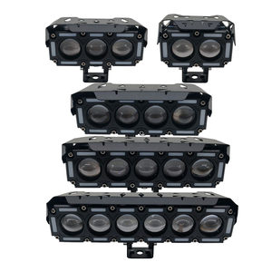 Faro <span class=keywords><strong>LED</strong></span> Doble para Auto con Luces de Circulación Diurna para Motocicletas 4x4, Lámpara <span class=keywords><strong>Antiniebla</strong></span> Auxiliar de Doble Color Blanco y Amarillo - Product Image 6