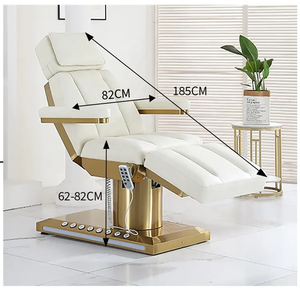 Luxury Gold Foldable Electric Spa <b>Bed</b> Beauty Salon Furniture Massage Table for Hotel Bedroom Gym Application - Product Image 1