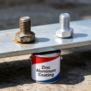 Pintura de recubrimiento superior para protección contra la corrosión de superficies metálicas de acero industrial, recubrimiento de zinc y aluminio - Product Image 1