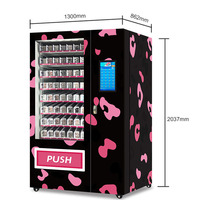 Nouvelle machine distributrice de maquillage et de faux ongles à monnayeur, écran tactile 21,5 pouces, gestion cloud SDK, paiement par carte de crédit